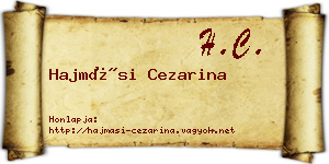 Hajmási Cezarina névjegykártya